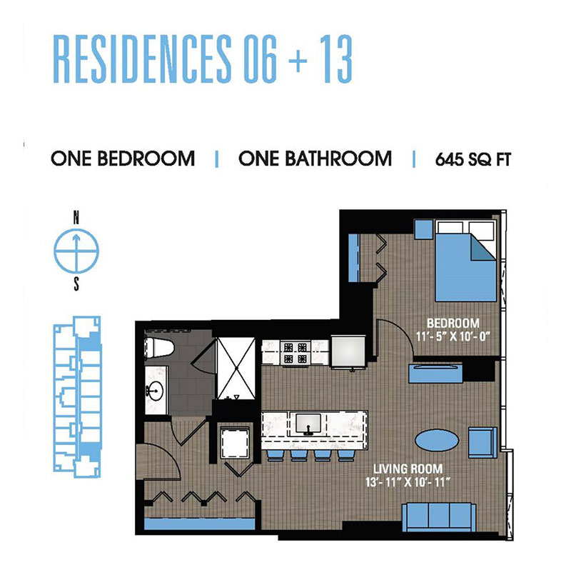 1 bed south loop apartments - 1bed-01 - 1 bed south loop apartment