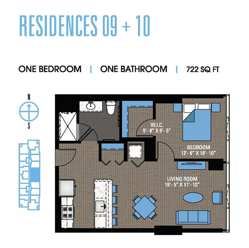 1 bed south loop apartments - 1bed-01 - 1 bed south loop apartment