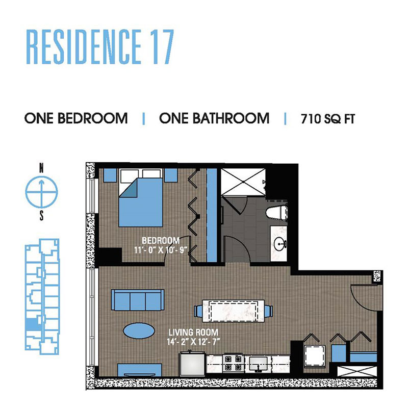 1 bed south loop apartments - 1bed-01 - 1 bed south loop apartment