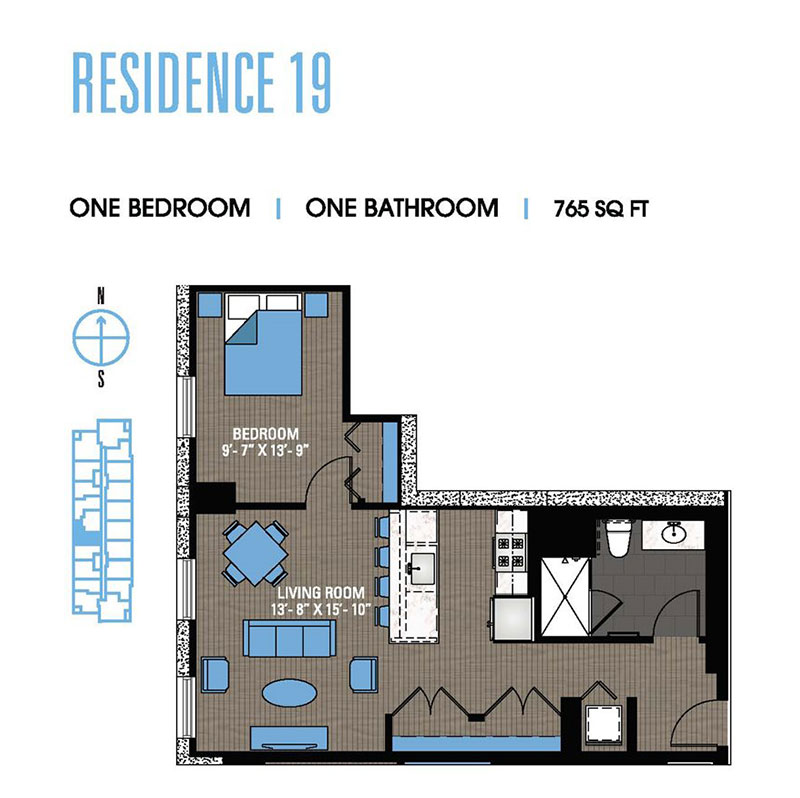 1 bed south loop apartments - 1bed-01 - 1 bed south loop apartment